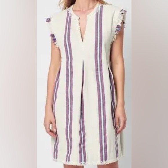 Faherty | Dresses | Faherty Baja Beach Cotton Tunic Dress In French ...